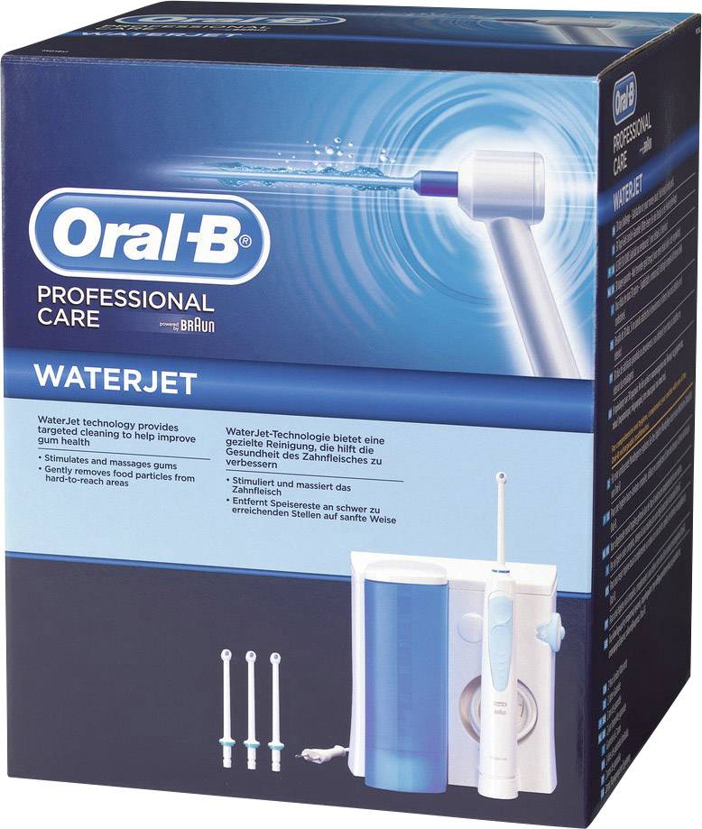 Oral-B Professional Care Waterjet Munddusche Weiß, Hellblau
