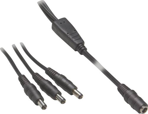 Niedervolt-Anschlusskabel Niedervolt-Buchse - Niedervolt-Stecker 5.5mm 2.1mm 5.5mm 2.1mm 0