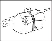 TOOLCRAFT Klemmgurt Zugkraft LC Niederzurren (einzeln/direkt)=125 daN (L x B) 2.5m x 25mm Klemmschloss