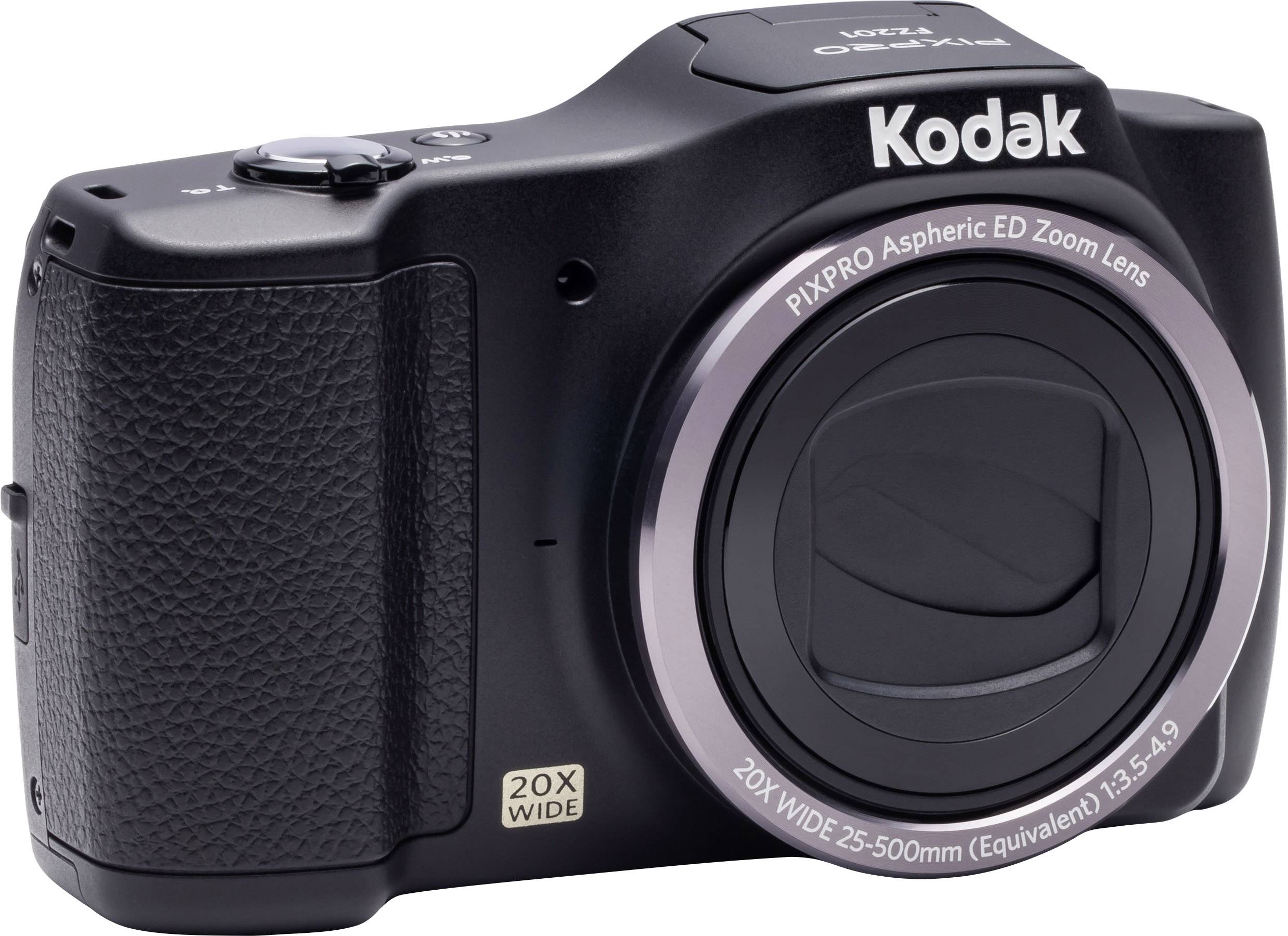 Kodak FZ-201 Digitalkamera 16 Megapixel Opt. Zoom: 20 x Schwarz inkl. Akku