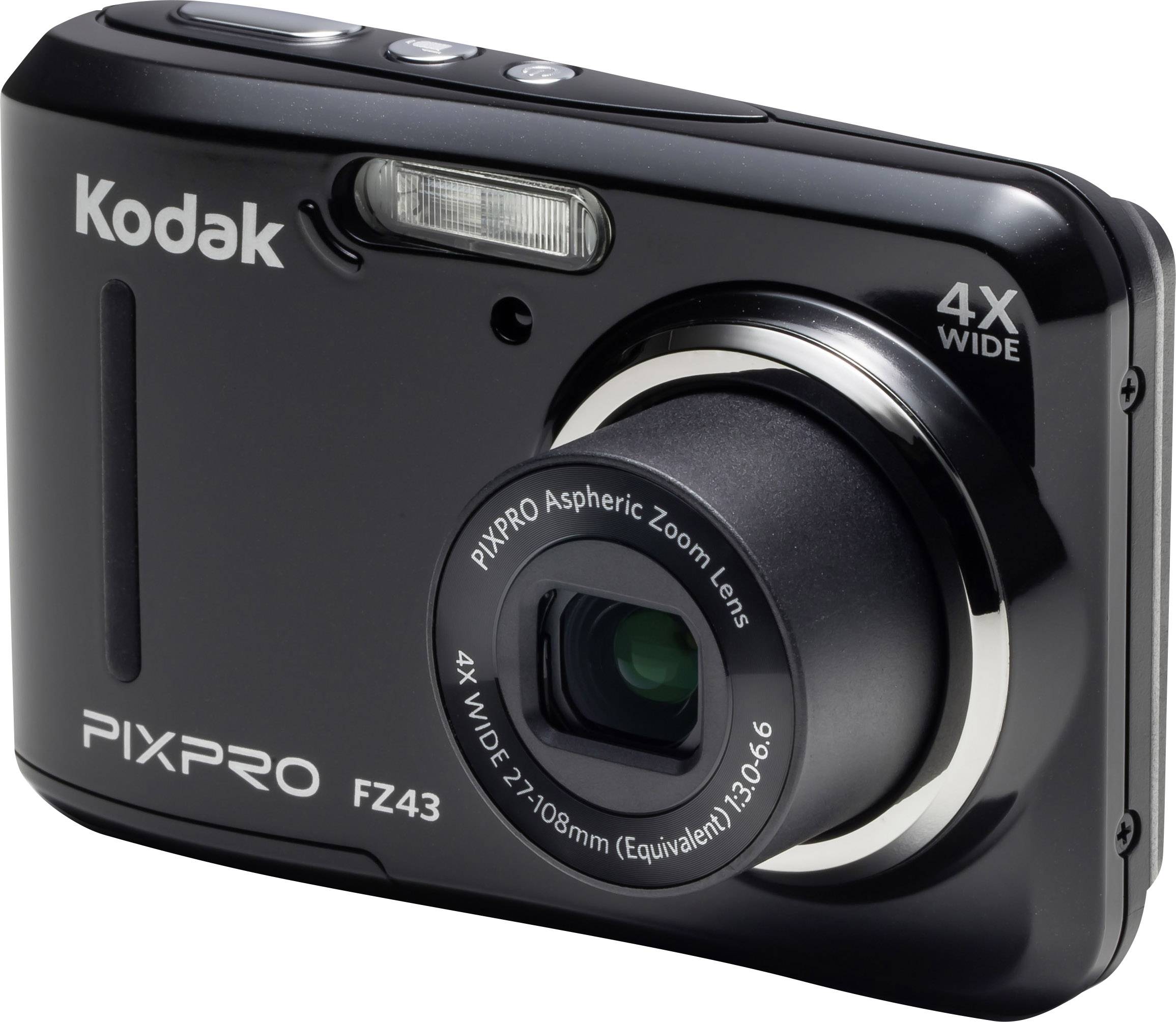Kodak PIXPRO FZ-43 Digitalkamera 16 Megapixel Opt. Zoom: 4 x Schwarz