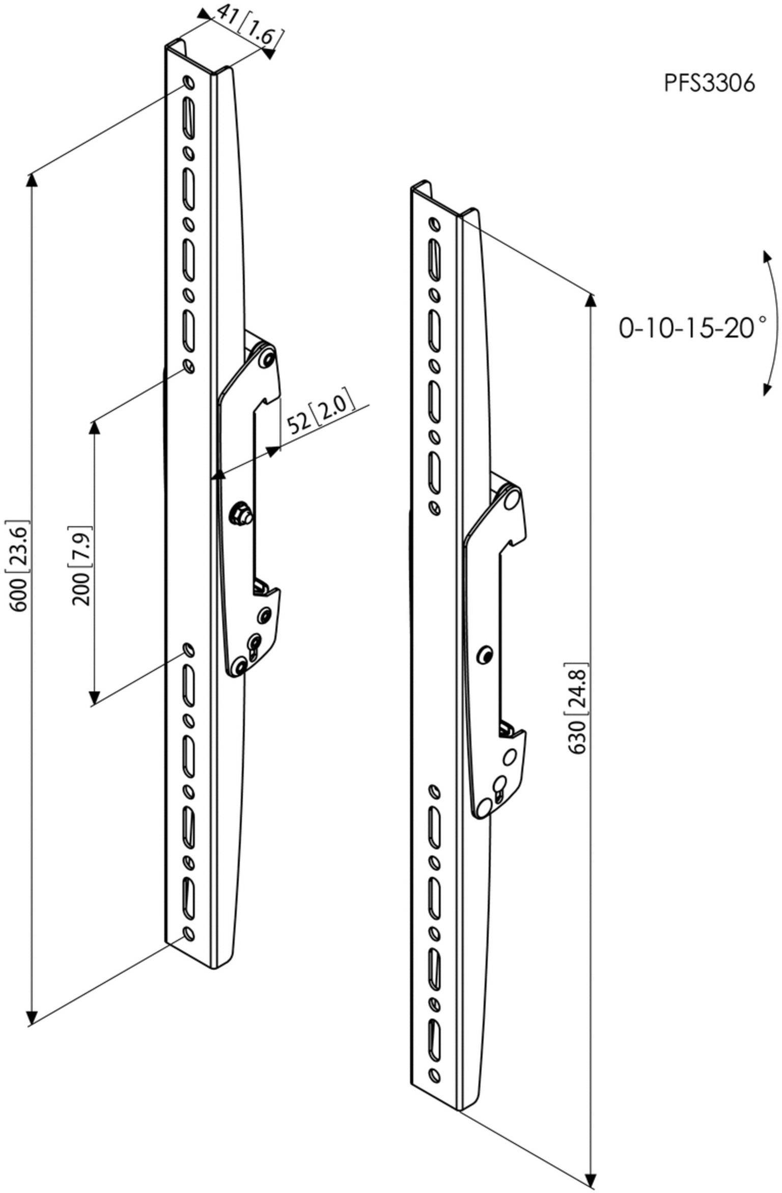 Vogel's Display-Adapter PFS 3306 Schwarz<b> </b>
