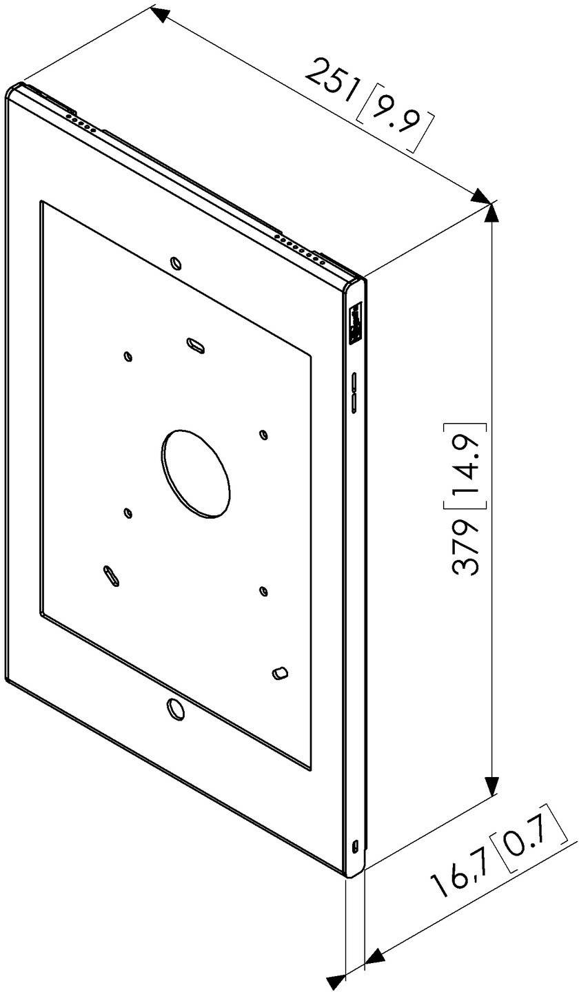 Vogel's PTS 1223 iPad Universalhalterung Silber Passend für Apple-Modell: iPad Pro 12.9
