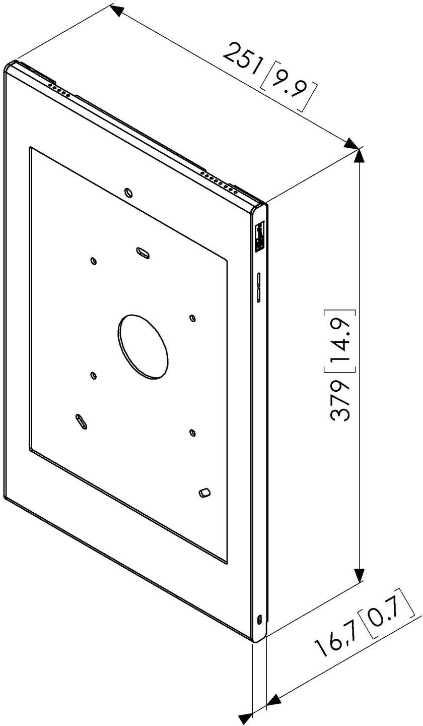 Vogel's PTS 1224 iPad Universalhalterung Silber Passend für Apple-Modell: iPad Pro 12.9