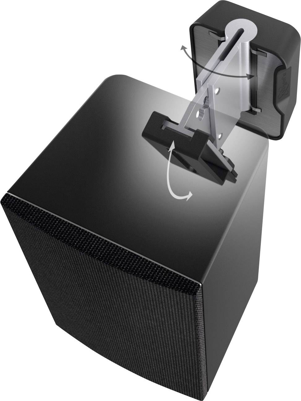 Vogel's Sound 3200 Lautsprecher-Wandhalterung Neigbar Wandabstand (max.): 7.2 cm Schwarz 1 St.