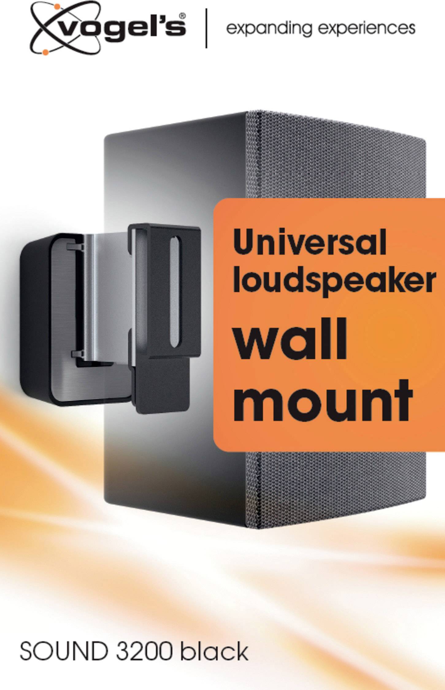 Vogel's Sound 3200 Lautsprecher-Wandhalterung Neigbar Wandabstand (max.): 7.2 cm Schwarz 1 St.