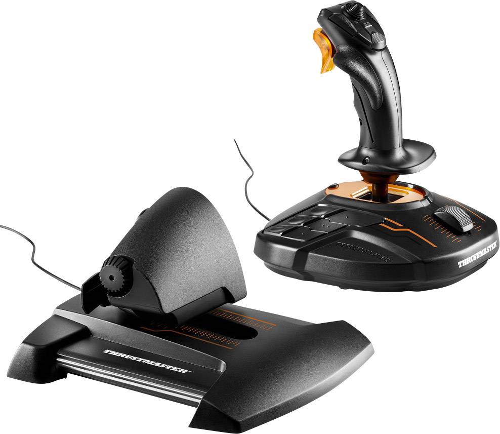 Thrustmaster T16000M FCS HOTAS Joystick USB PC Schwarz inkl. Schieberegler