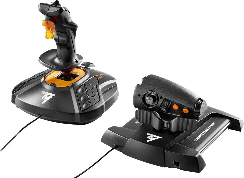 Thrustmaster T16000M FCS HOTAS Joystick USB PC Schwarz inkl. Schieberegler