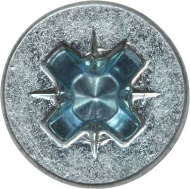 SWG 1861455080 Spanplattenschraube 4.5mm 50mm Kreuzschlitz Pozidriv Stahl verzinkt 10St.