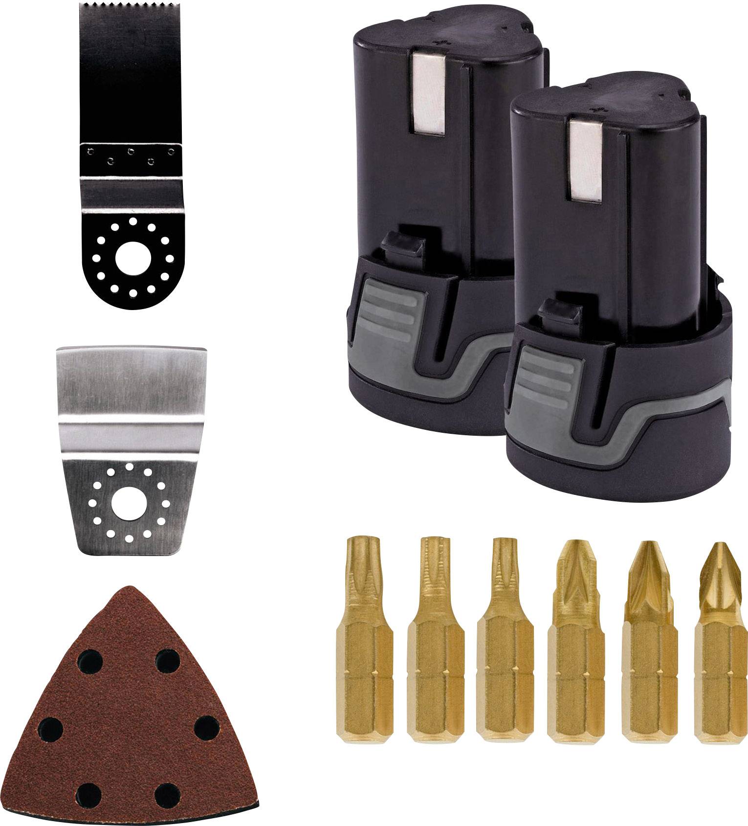 Einhell TE-TK 12 Li Akku-Bohrschrauber 12V 1.3Ah Li-Ion inkl. Akku-Multitool, inkl. Akku-Lampe, inkl. 2. Akku