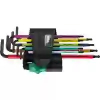 Wera 967 SPKL/9 Multicolour Innen-TORX, TORX BO Winkelschraubendreher-Set T 8, T 9, T 10, T 15, T 20, T 25, T 27, T 30, T 40 Wera 967 SPKL/9 Multicolour Innen-TORX, TORX BO Winkelschraubendreher-Set T 8, T 9, T 10, T 15, T 20, T 25, T 27, T 30, T 40