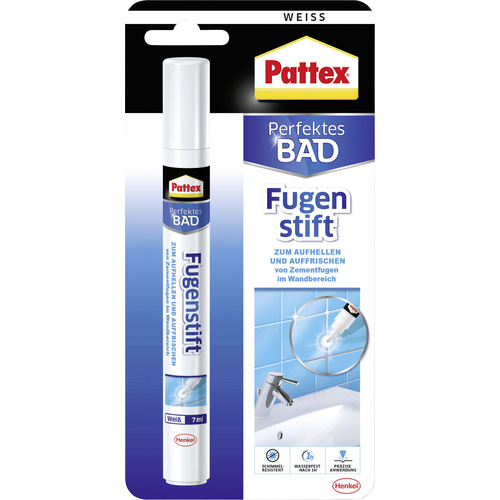 Pattex Perfektes Bad Fugenstift Herstellerfarbe Weiß PFS7 7ml