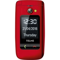 Telme X200 Senioren-Klapp-Handy mit Ladestation, SOS Taste Rot Telme X200 Senioren-Klapp-Handy mit Ladestation, SOS Taste Rot