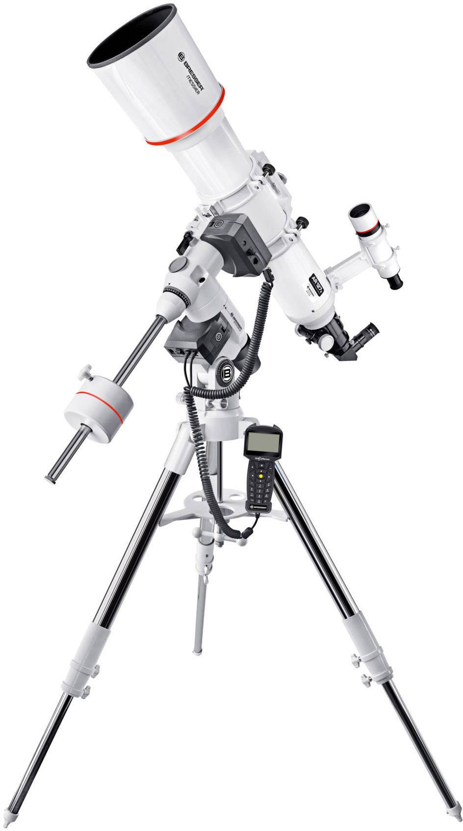 Bresser Optik Messier AR-127S/635 EXOS-2 GoTo Hexafoc Linsen-Teleskop Äquatorial Achromatisch Vergrößerung 24 bis 254 x