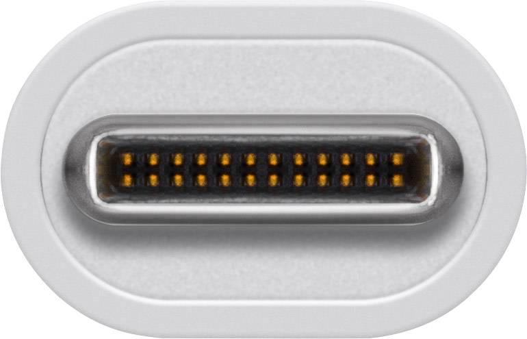 Goobay 0.50 m Weiß vergoldete Steckkontakte, UL-zertifiziert 67193