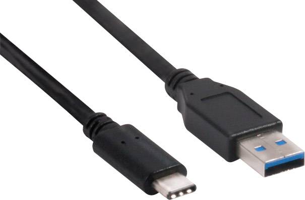 Club3D USB-Kabel USB 3.2 Gen1 USB-C® Stecker, USB-A Stecker 1.00 m Schwarz CAC-1523