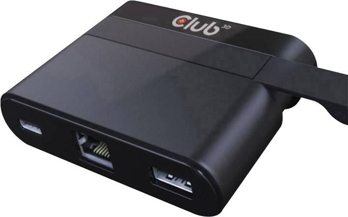 club3D CSV-1530 Netzwerkadapter 1 GBit/s LAN (10/100/1000 MBit/s), USB-A (USB 3.2 Gen 1), USB-C®