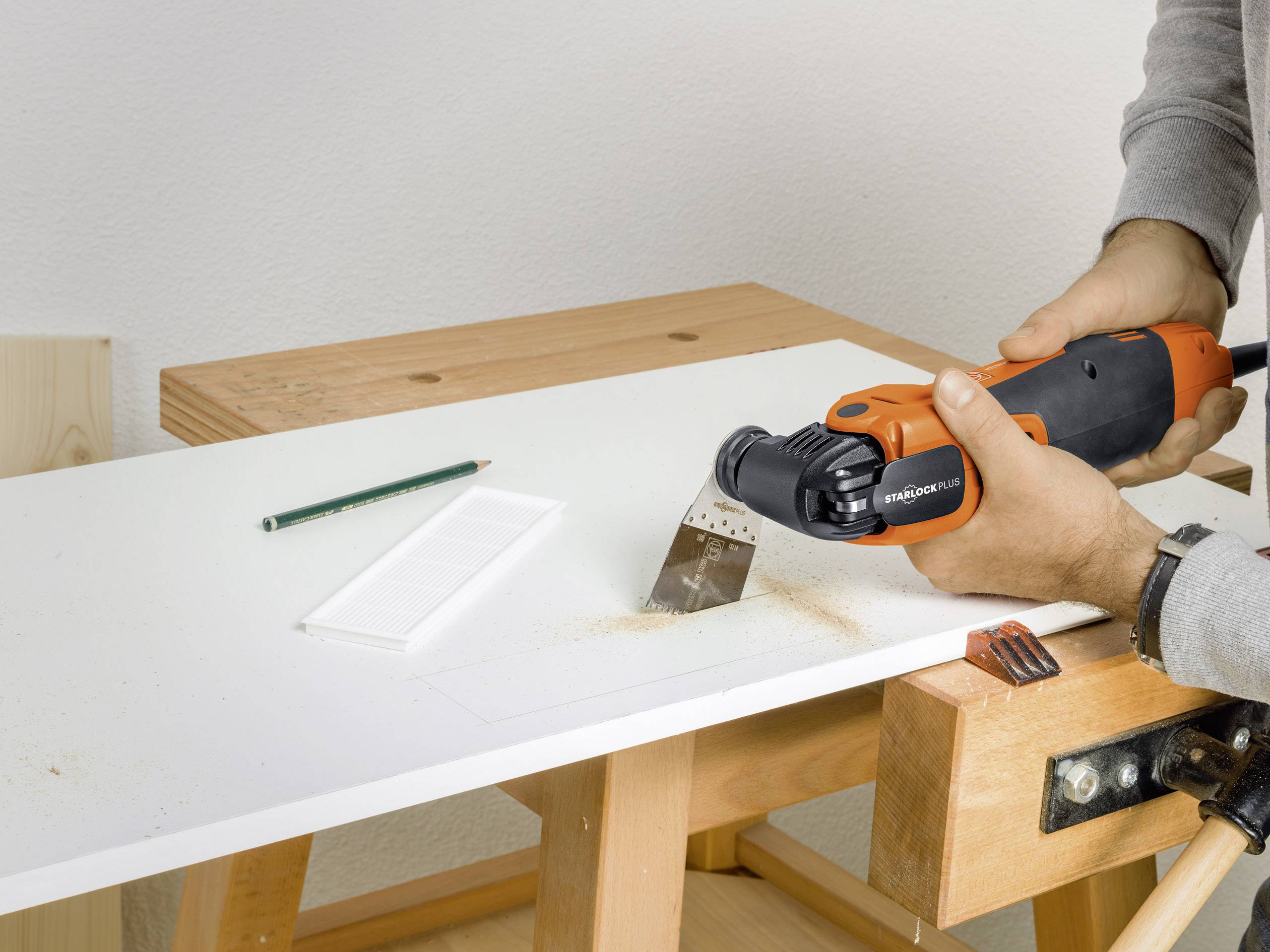 Fein FMM 350 QSL 72295268000 Multifunktionswerkzeug mit Zubehör, inkl. Koffer 46teilig 350 W