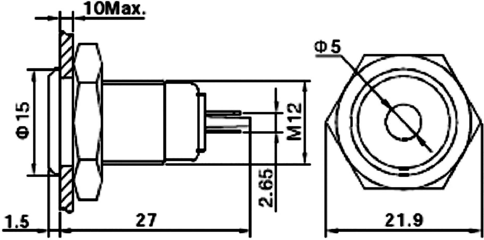 TRU Components 149498 LED-Signalleuchte Weiß 24 V/DC, 24 V/AC