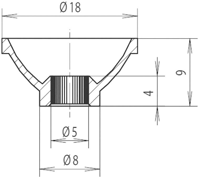 Mentor 2451.5100 2451.5100 Reflektor Polycarbonat Passend für (LEDs) LED 5 mm, Lampe 5 mm