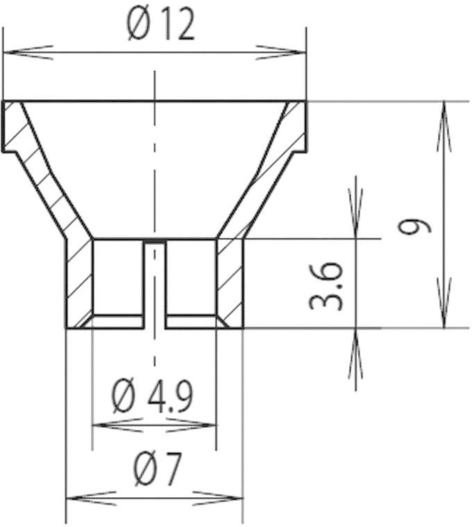 Mentor 2450.5100 2450.5100 Reflektor Polycarbonat Passend für (LEDs) LED 4.9 mm, Lampe 4.9 mm