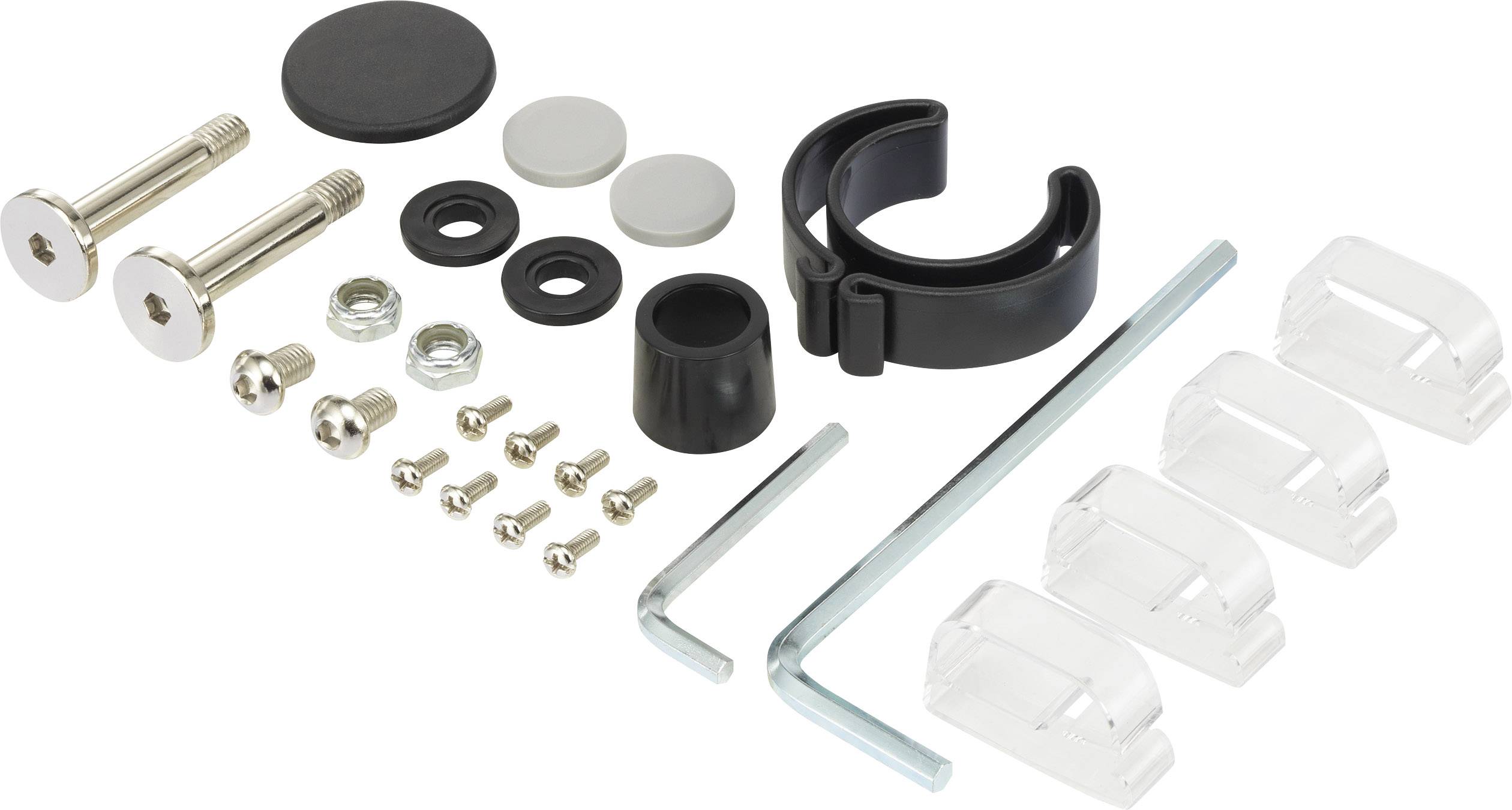 SpeaKa Professional SP-5986112 2fach Monitor-Tischhalterung 33,0cm (13") - 68,6cm (27") Grau Höhenverstellbar, Neigbar