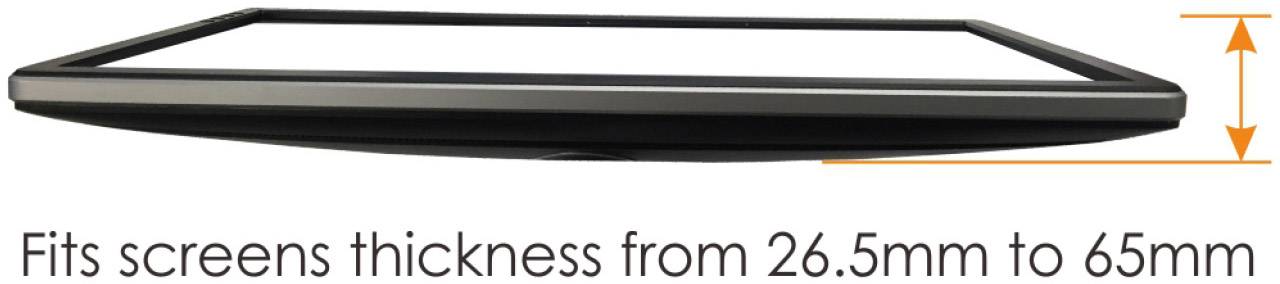 SpeaKa Professional VESA-Adapter Passend für Serie (Halter): Universal Schwarz