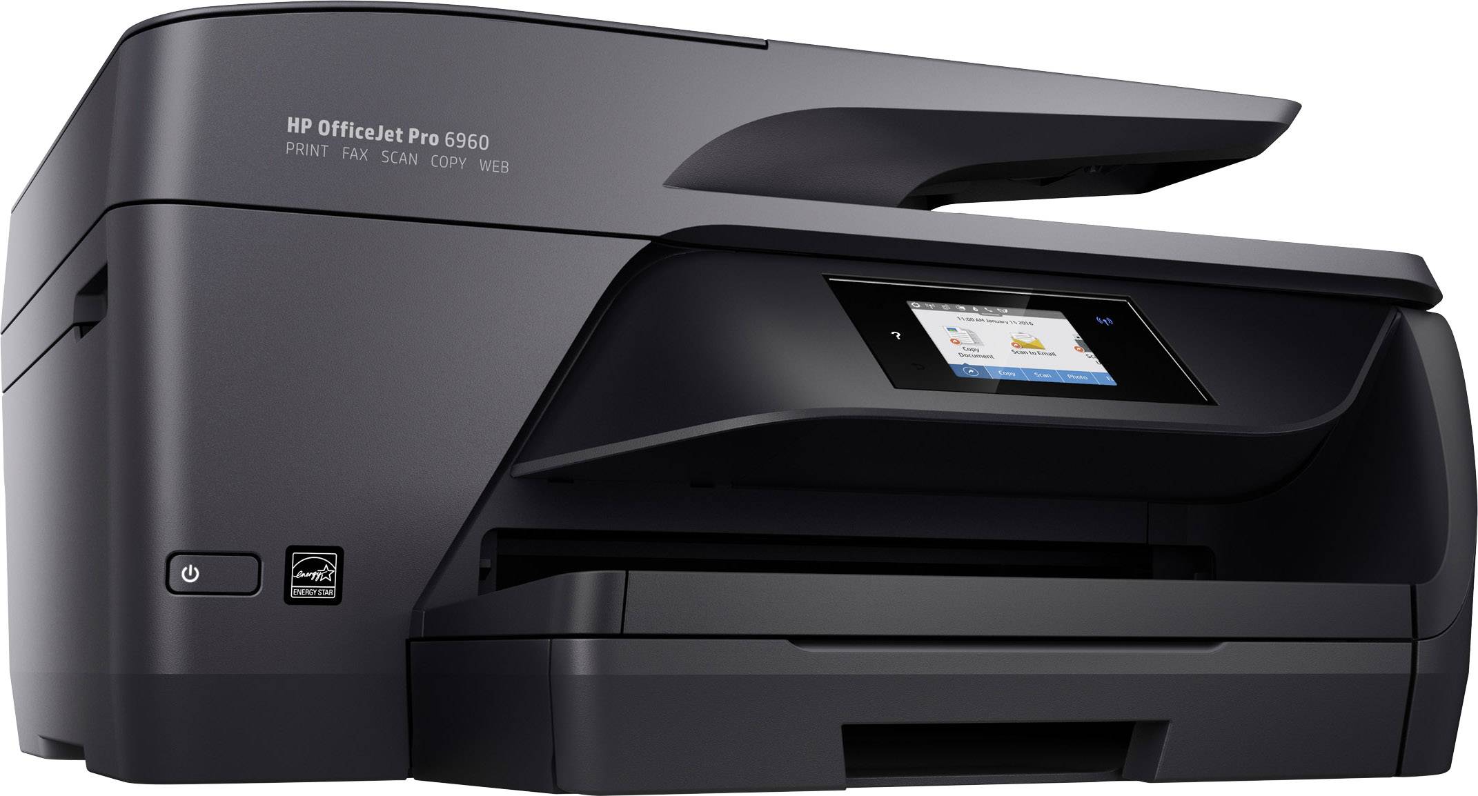 HP OfficeJet Pro 6960 All-in-One Farb Tintenstrahl Multifunktionsdrucker A4 Drucker, Scanner, Kopierer, Fax LAN, WLAN, Duplex, ADF