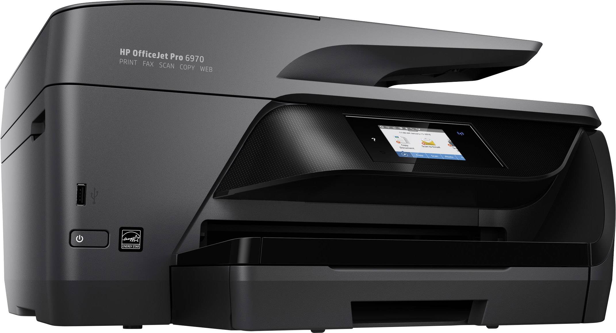 HP OfficeJet Pro 6970 All-in-One Farb Tintenstrahl Multifunktionsdrucker A4 Drucker, Scanner, Kopierer, Fax LAN, WLAN, Duplex