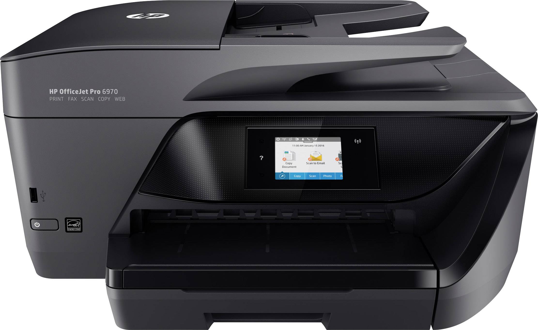 HP OfficeJet Pro 6970 All-in-One Farb Tintenstrahl Multifunktionsdrucker A4 Drucker, Scanner, Kopierer, Fax LAN, WLAN, Duplex