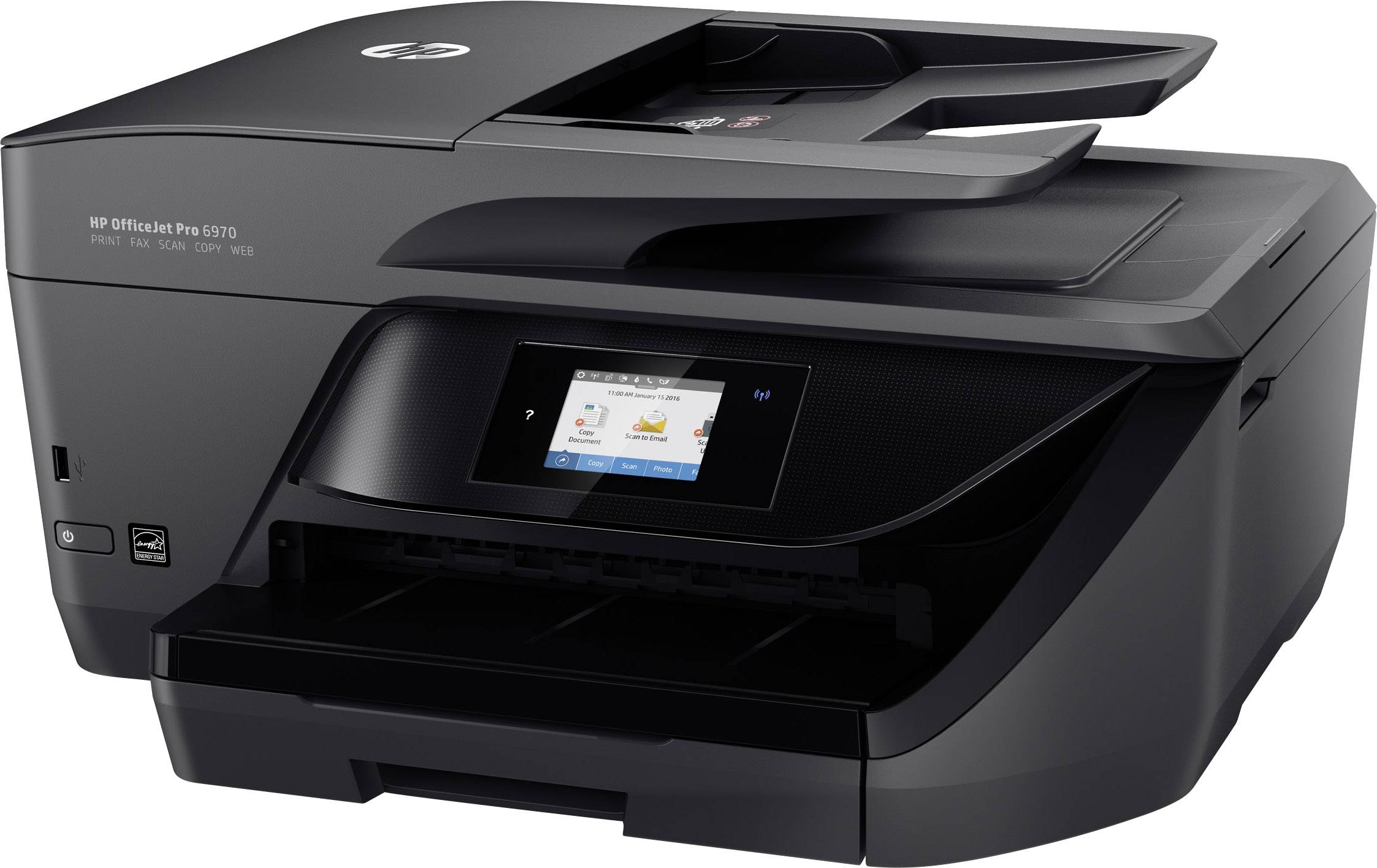 HP OfficeJet Pro 6970 All-in-One Farb Tintenstrahl Multifunktionsdrucker A4 Drucker, Scanner, Kopierer, Fax LAN, WLAN, Duplex