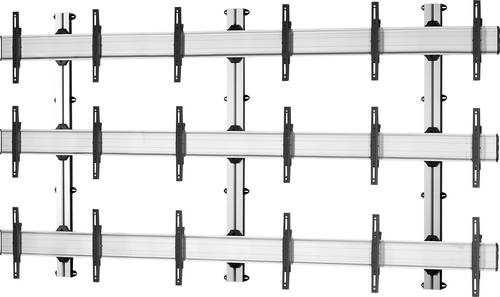 WALL-E-(3X3) 3x3 Videowall-Wandhalter 106,7cm (42 ) - 139,7cm (55 ) Höhenverstellb