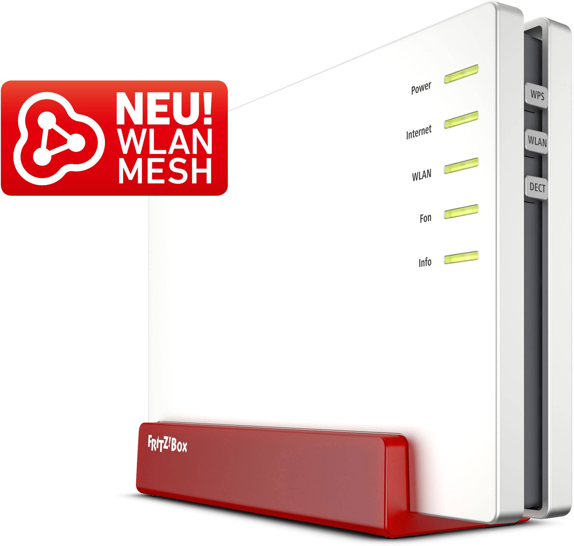 FRITZ! FRITZ!Box 7580 WLAN Router mit Modem Integriertes Modem: VDSL, ADSL 2.4 GHz, 5 GHz 2.5 GBit/s