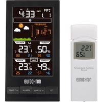 Eurochron EFWS S250 Funk-Wetterstation Vorhersage für 12 bis 24 Stunden Anzahl Sensoren max. 1 Eurochron EFWS S250 Funk-Wetterstation Vorhersage für 12 bis 24 Stunden Anzahl Sensoren max. 1
