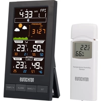 Eurochron EFWS S250 Funk-Wetterstation Vorhersage für 12 bis 24 Stunden Anzahl Sensoren max. 1 Eurochron EFWS S250 Funk-Wetterstation Vorhersage für 12 bis 24 Stunden Anzahl Sensoren max. 1