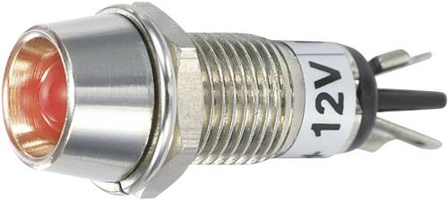 TRU Components TC-R9-115L 12 V RED LED-Signalleuchte Rot 12 V/DC