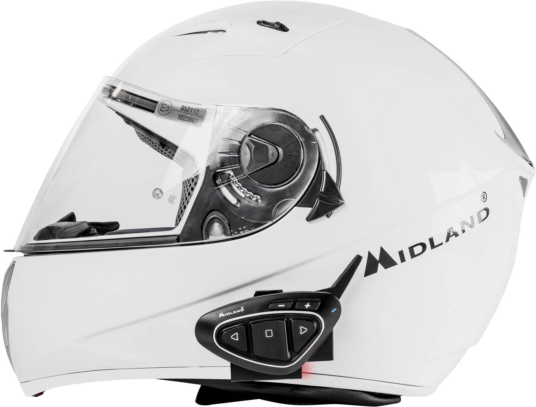 Midland C1222 BT Next Pro Single Motorrad-Gegensprechanlage Passend für (Helmtyp) alle Helmtypen