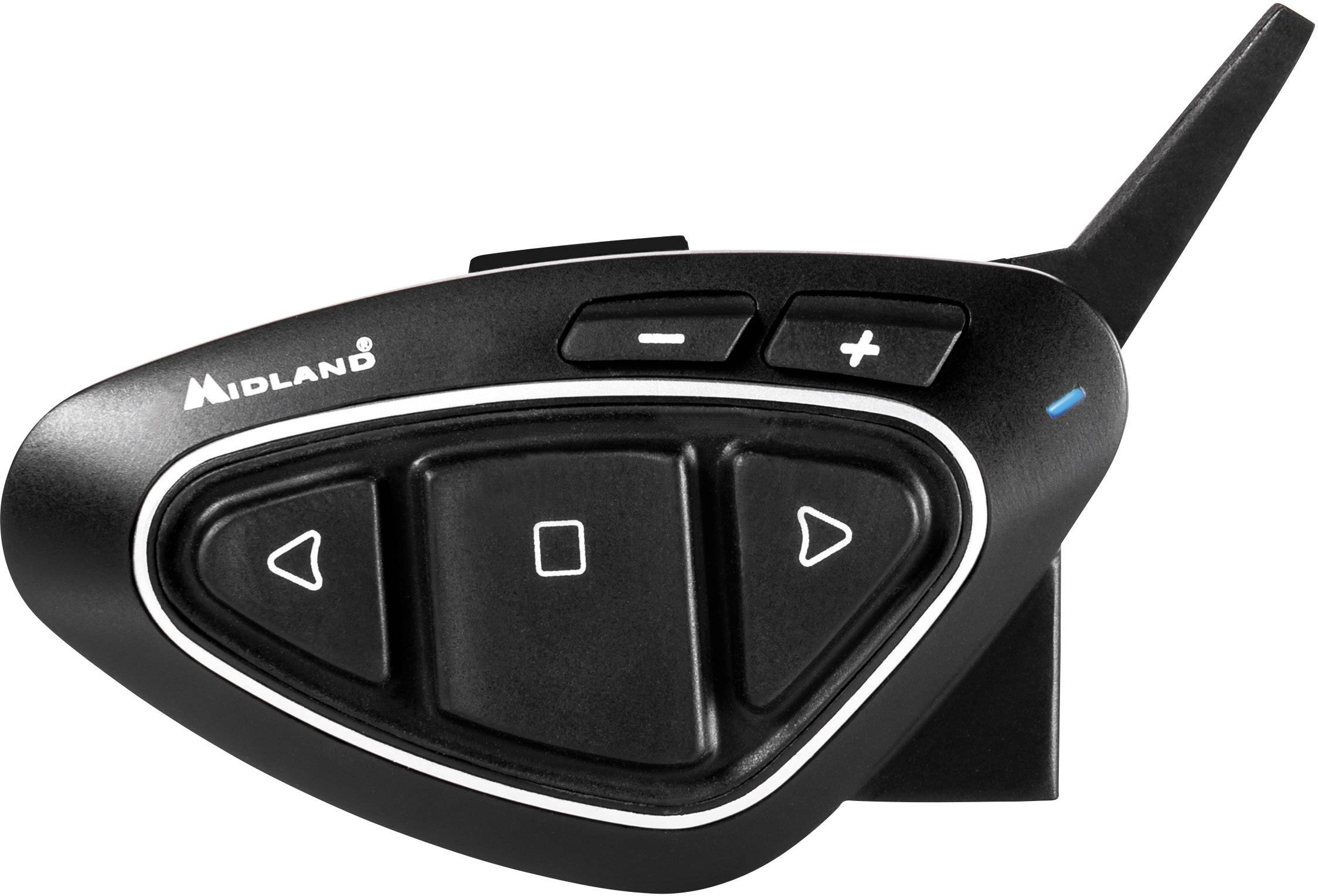 Midland C1222 BT Next Pro Single Motorrad-Gegensprechanlage Passend für (Helmtyp) alle Helmtypen