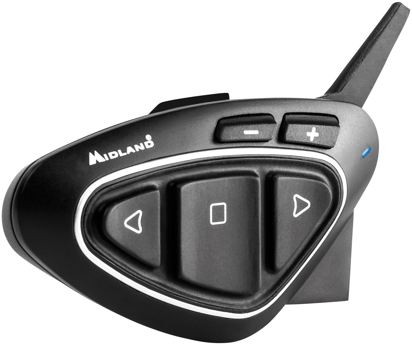 Midland C1222 BT Next Pro Single Motorrad-Gegensprechanlage Passend für (Helmtyp) alle Helmtypen