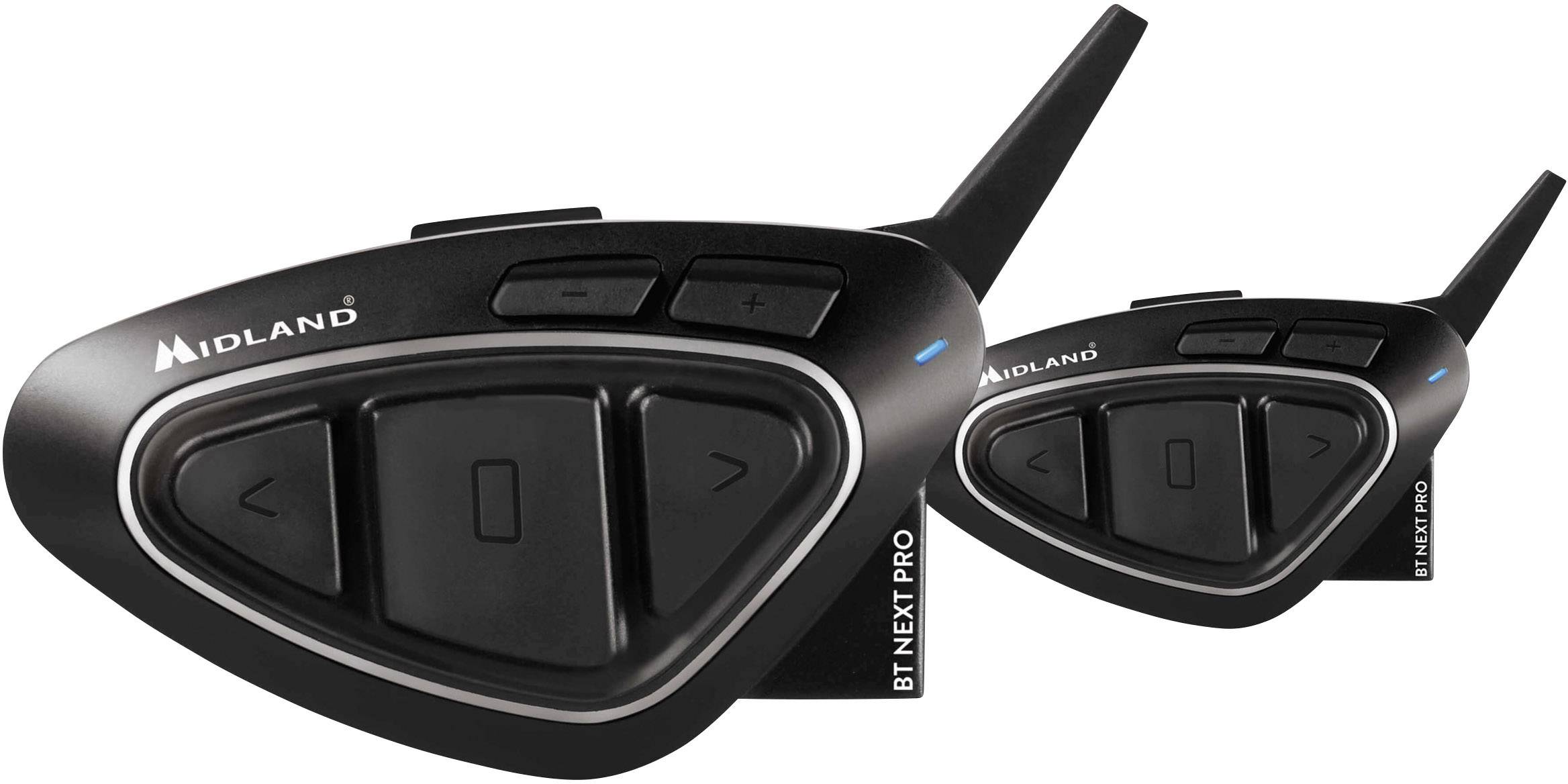 Midland C1222.01 BT Next Pro Twin Motorrad-Gegensprechanlage Passend für (Helmtyp) alle Helmtypen