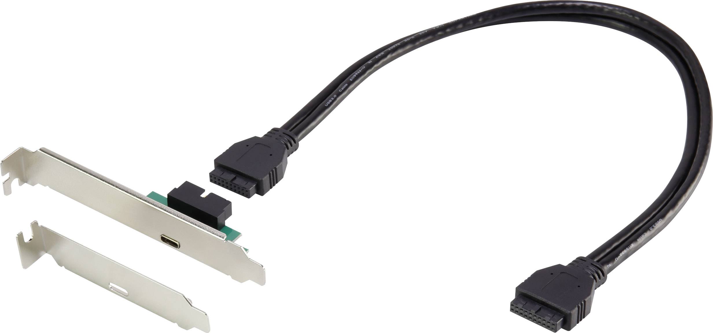 Renkforce USB 3.2 Gen 1 (USB 3.0) Adapter [1x USB-C™ Buchse - 1x USB 3.2 Gen 1 Buchse intern 19pol.