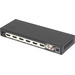 SpeaKa Professional 4 Port HDMI-Splitter mit Audio-Ports, mit Fernbedienung 3840 x 2160 Pixel Schwa