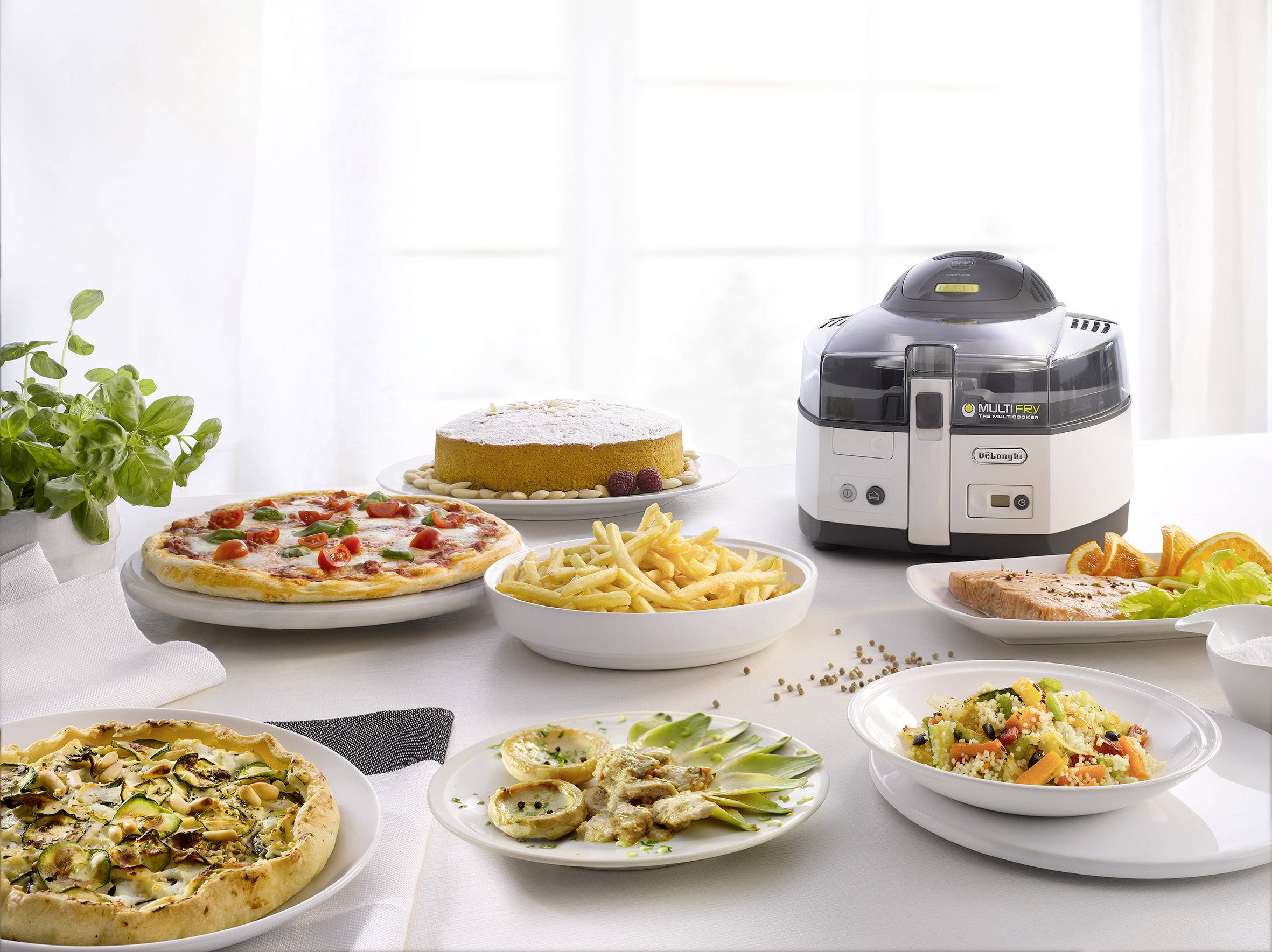 DeLonghi FH1163/1 Heißluft-Fritteuse 1.5 kg 1600 W Schwarz, Weiß