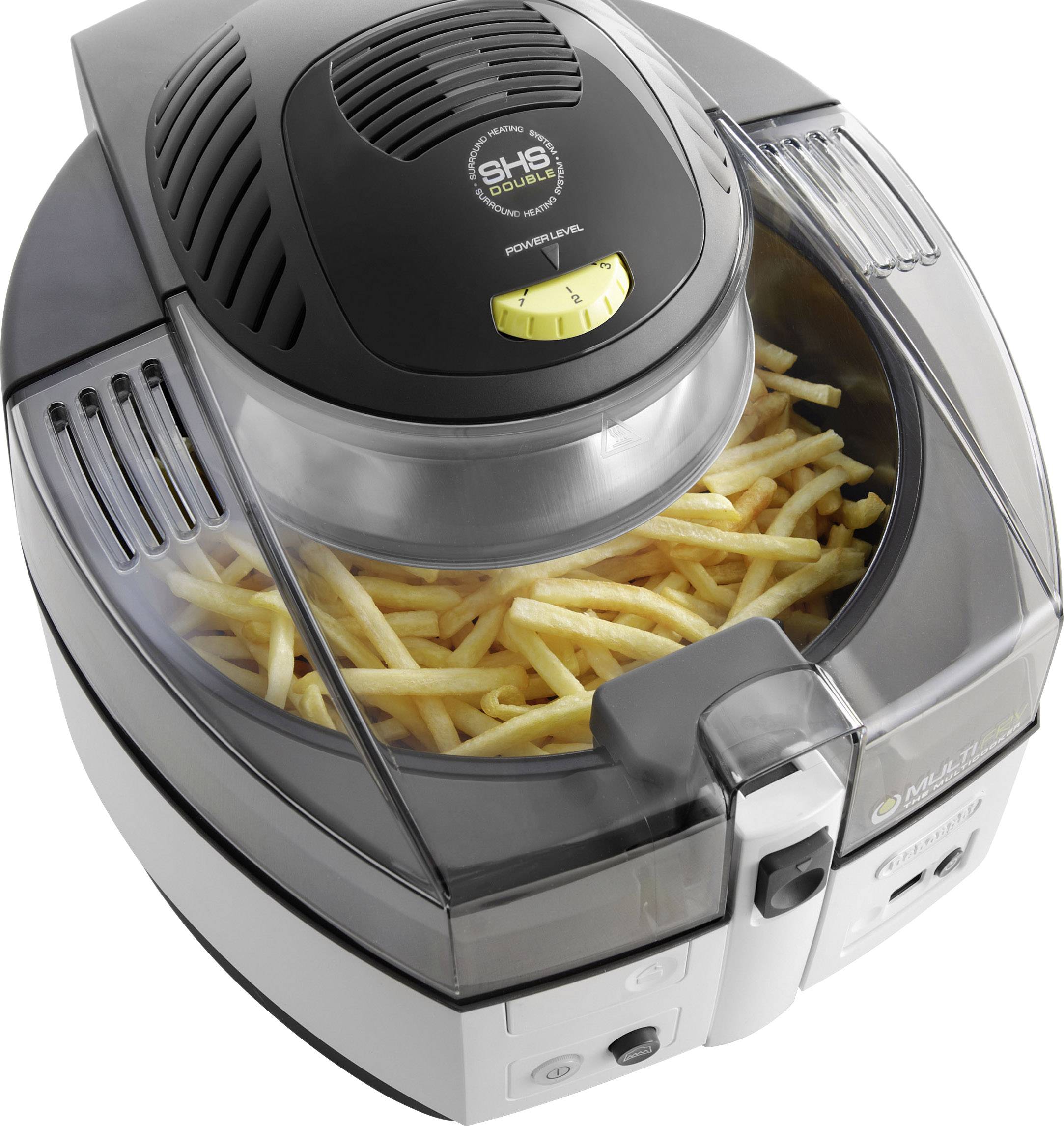 DeLonghi FH1163/1 Heißluft-Fritteuse 1.5 kg 1600 W Schwarz, Weiß