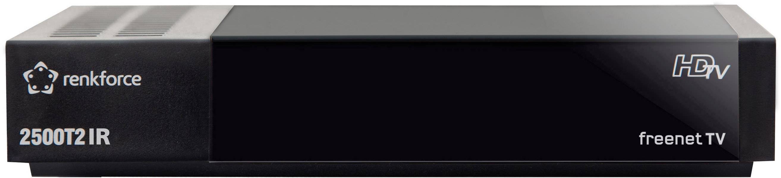 Renkforce 2500T2 HD DVB-T/T2/C Kombo-Receiver Aufnahmefunktion, Deutscher DVB-T2 Standard (H.265)