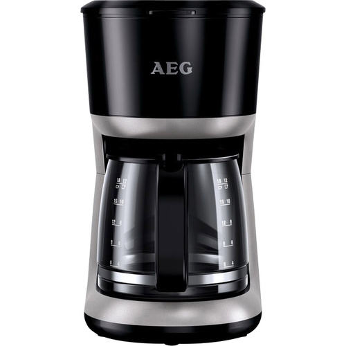 AEG KF 3300 Kaffeemaschine Schwarz  Fassungsvermögen Tassen=18 Glaskanne, Warmhaltefunktion