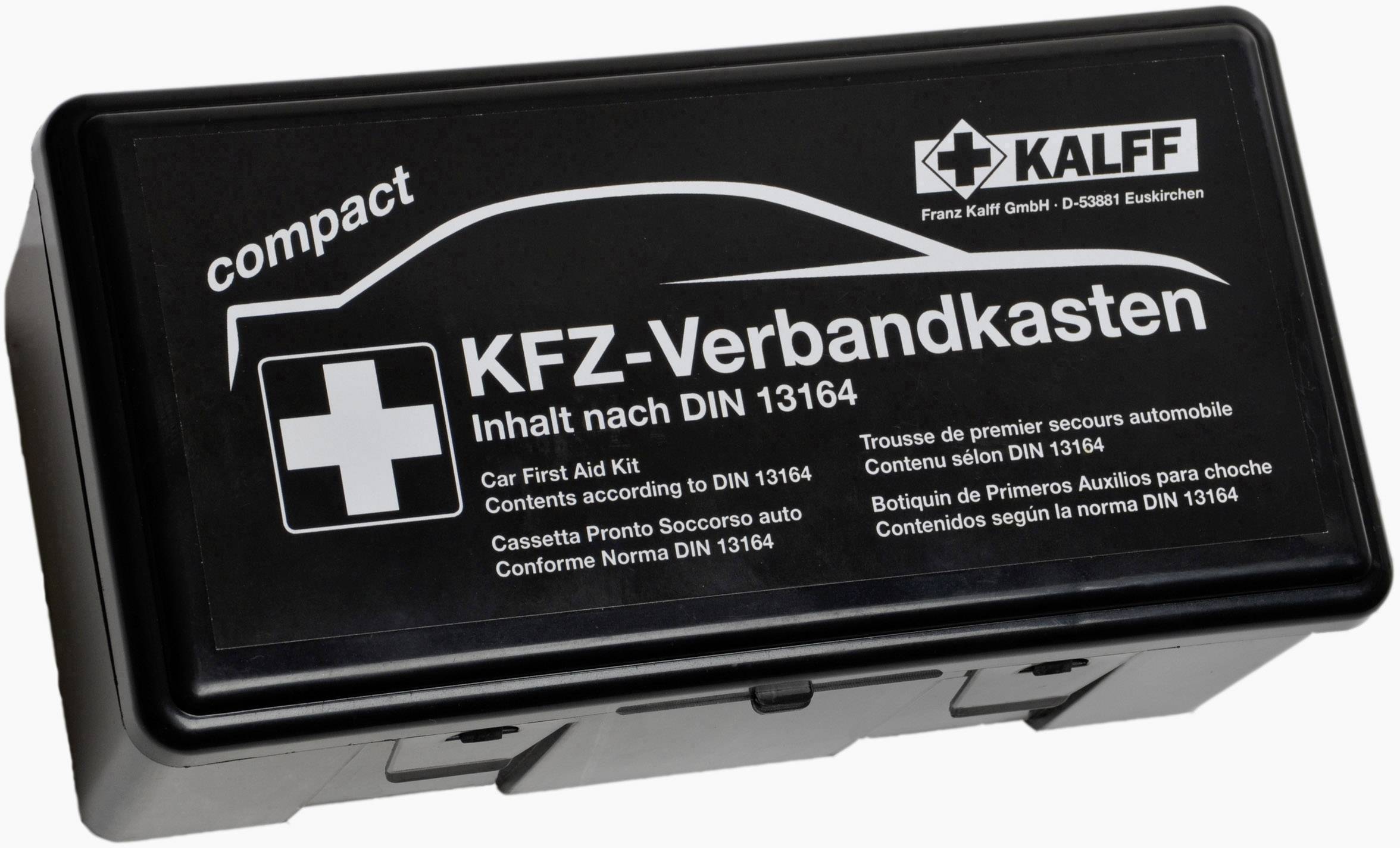 Kalff 23503 Verbandkasten Lkw, Motorrad, Pkw, Quad, SUV, Wohnmobile (L x B x H) 90 x 218 x 110 mm DIN 13164 02-2022 1 St.