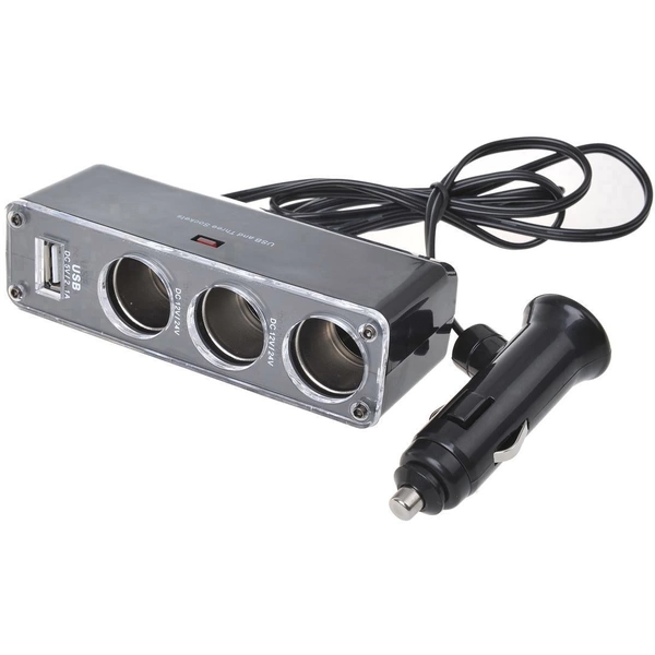 IWH 019014 Zigarettenanzünder-Verteiler Anzahl Zigarettenkupplungen 3 x Schnittstellen: USB 1 x IWH 019014 Zigarettenanzünder-Verteiler Anzahl Zigarettenkupplungen 3 x Schnittstellen: USB 1 x