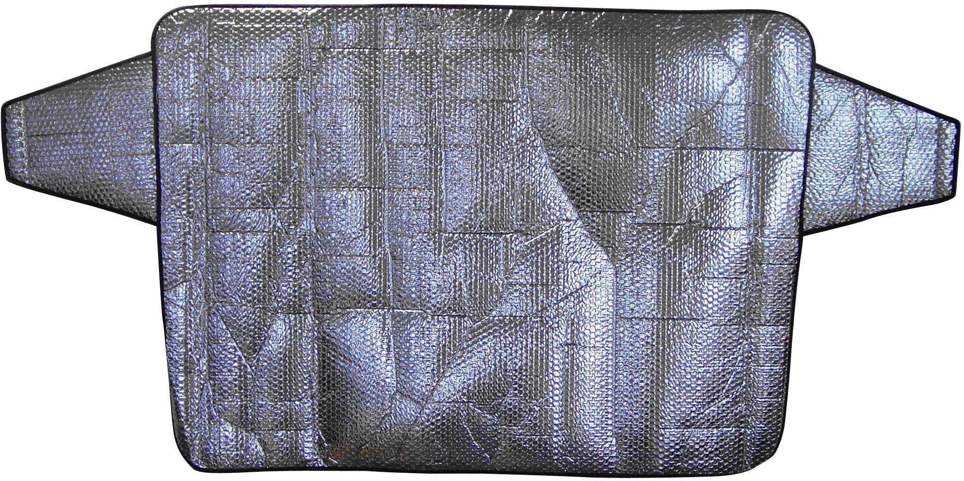 Sonnenschutz für Auto-Windschutzscheibe, silbern, reflektiert Sonnenlicht, reduziert Innenraumwärme, passend für die meisten Fahrzeuge.