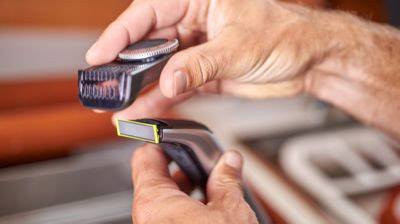 Philips OneBlade Pro Bartschneider abwaschbar Silber, Schwarz